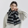 New cross-border wholesale and e-commerce live-streaming supply chain of stylish mohair stripes details Picture